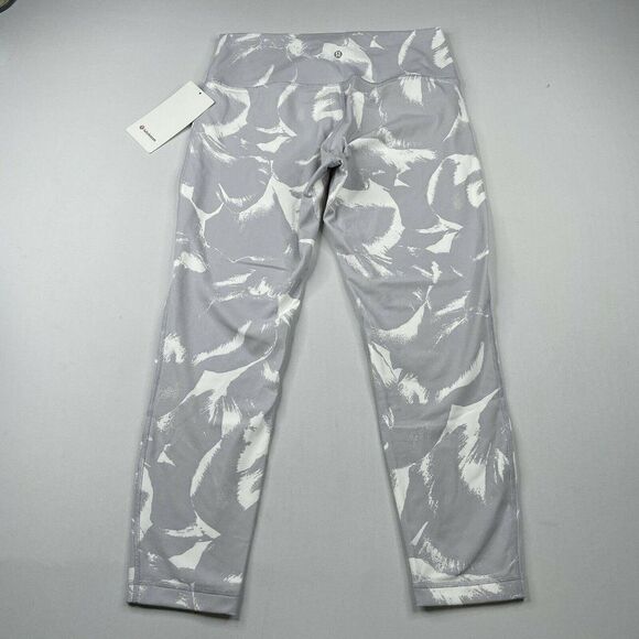 Lululemon Wunder Under High Rise Tight Luxtreme Flower Pop White Silver - Picture 3 of 14